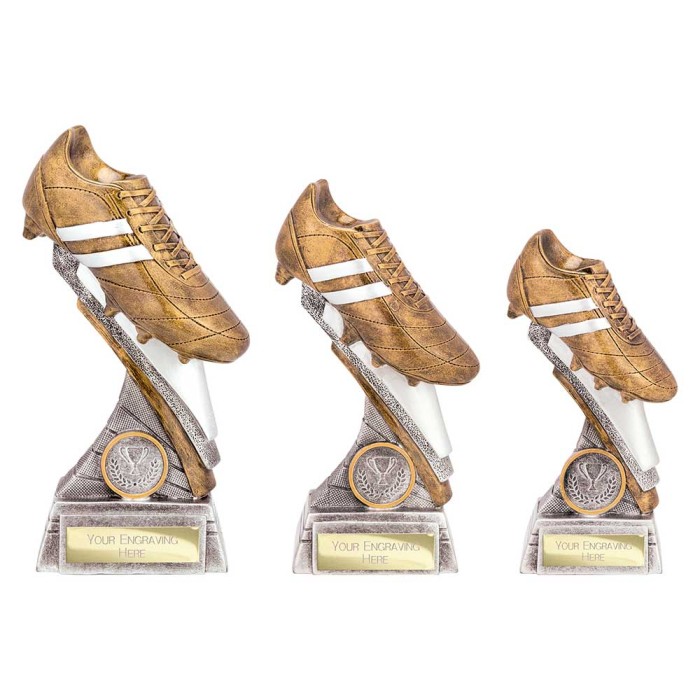 THUNDER FLASH FOOTBALL TROPHY - 3 SIZES - 15CM TO 20CM